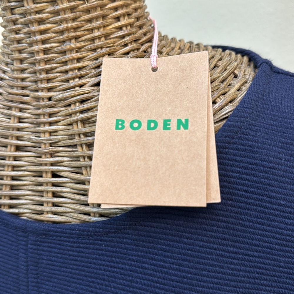Boden Navy Blue Long Sleeve Shift Dress - Picture 5 of 16